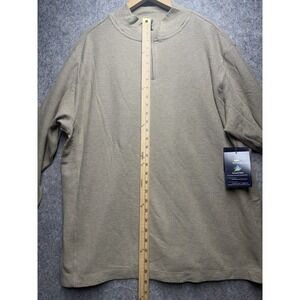 Austin Clothing Co. Sweater,‎ Men's L, Tan Color , 1/4 Zip Closure, Cotton, EUC
